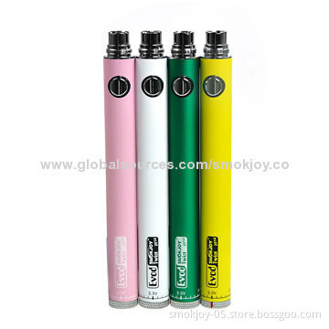 Smokjoy E Cigarette Evod Twist Batteries, Vaporizer Pen with 650/900/1,100/1,300mAh Capacity